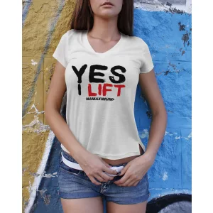 Dámske tričko Yes I Lift – NaMaximum