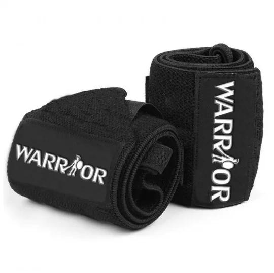 Black-gray Warrior wrist wraps