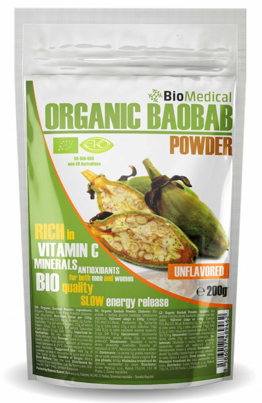 Organic Baobab Powder - Bio baobab prášek