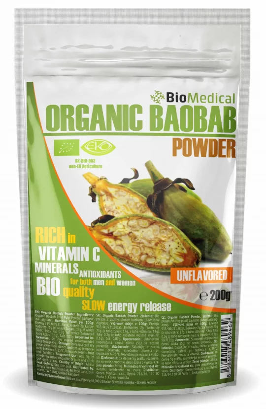 Organic Baobab Powder – Bio baobab prášok