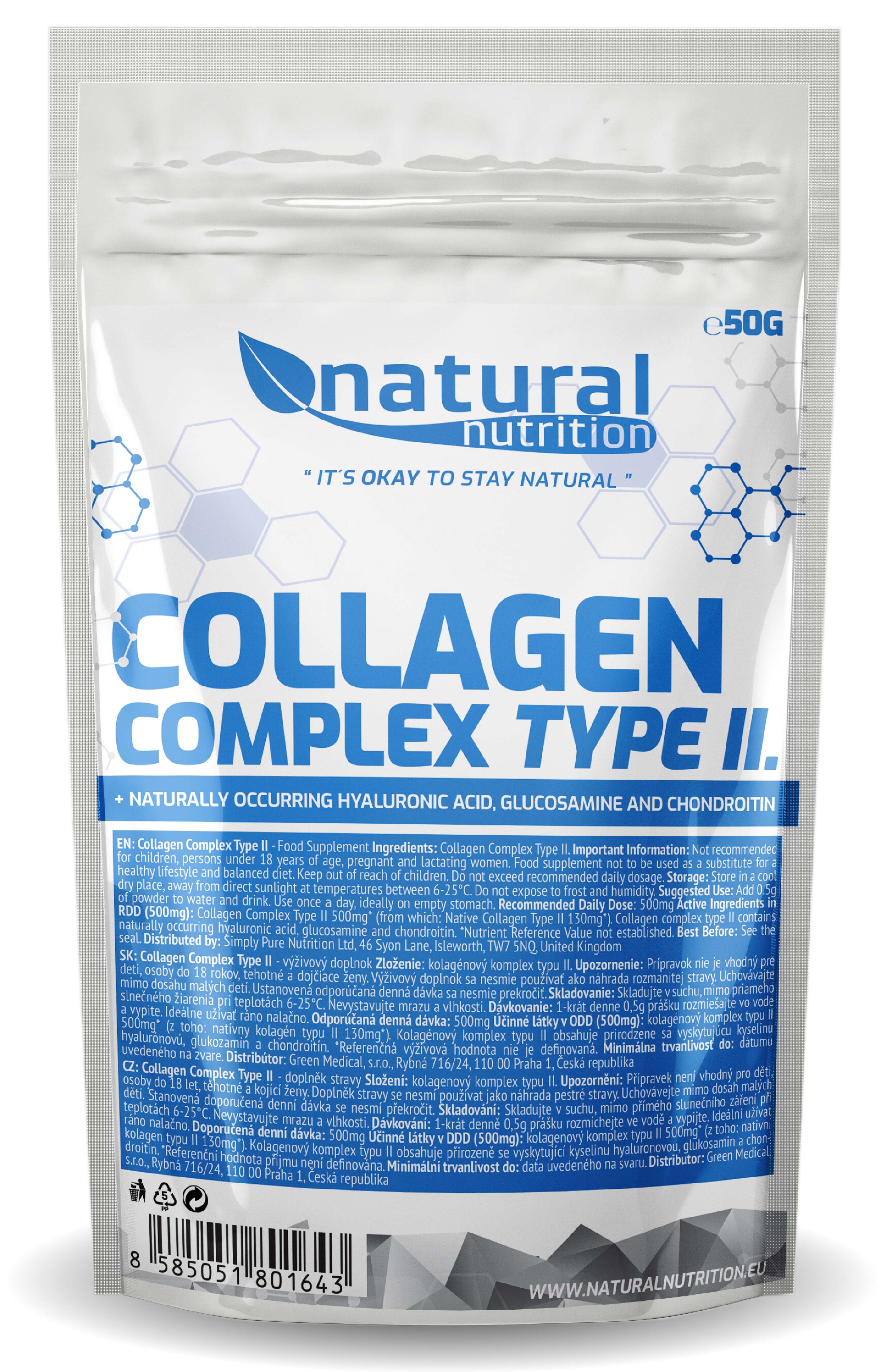 Collagen Complex Type II – II. típusú kollagén komplexum 50g Natural