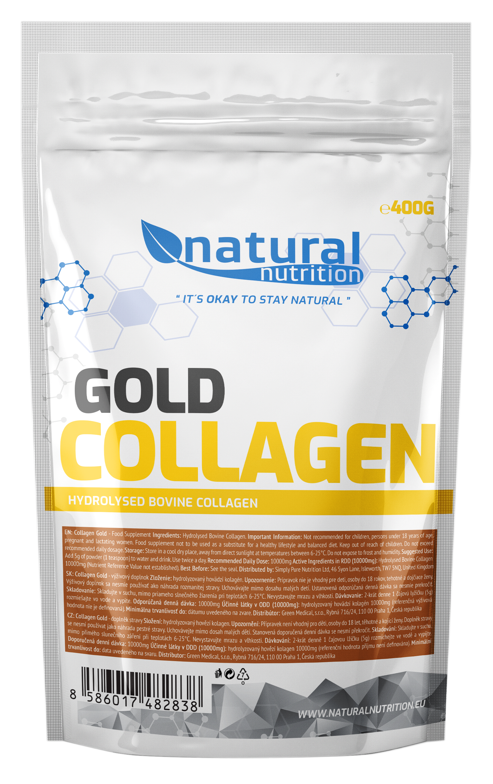 Collagen Gold - hidrolizált marha kollagén Natural 300g