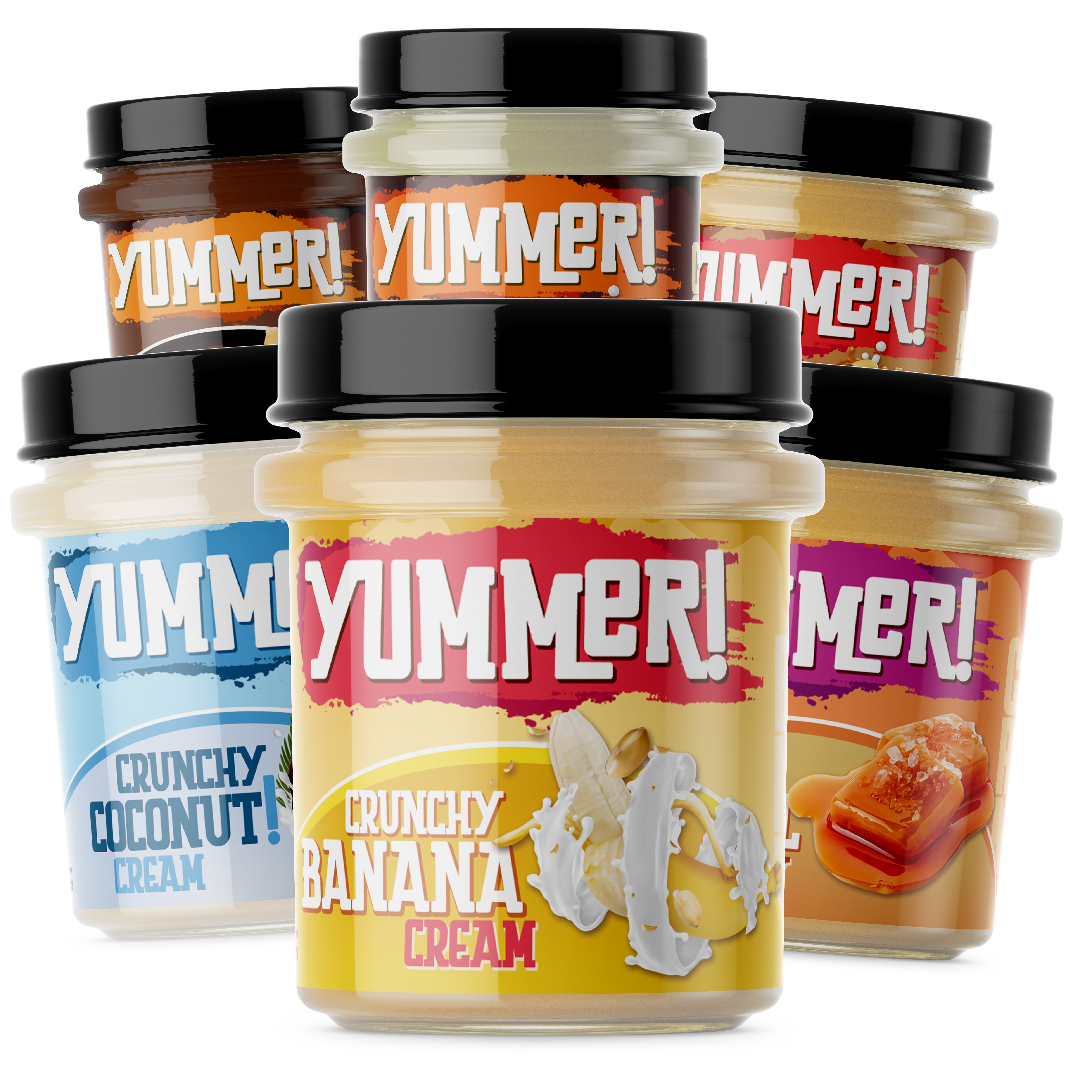 Oříšková másla Yummer! 300g Milky Cream &amp; Cookies