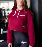 Dámska mikina Crop Small Red – MuscleAggressive