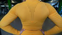 Dámsky Fitness Top Yellow Muscle Aggressive