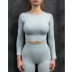 Dámsky Fitness Top Light Blue Muscle Aggressive M