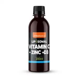 Liposomal Vitamin C + Zinc + D3 - Lipozomální vitamin C, Zinek, D3
