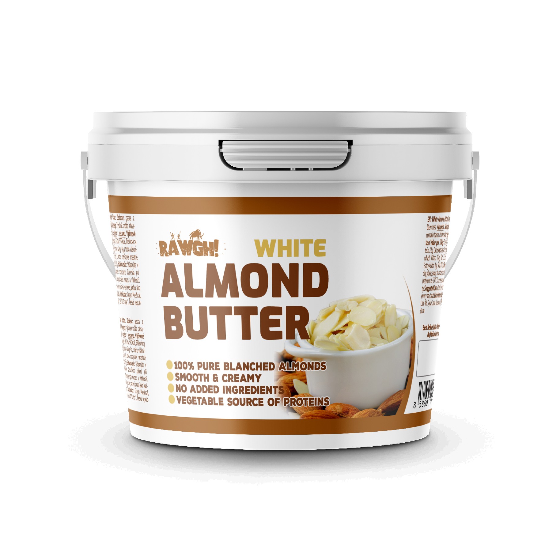 White Almond Butter - máslo z loupaných mandlí 400g Natural