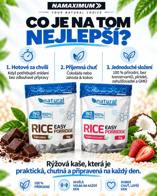 Rýchlejšie ako ranná sprcha, chutnejšie ako dezert! 🍫🍓
https://www.namaximum.sk/kategoria/tycinky-a-pochutky/instant…